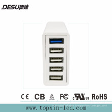 Multi Port USB Charger for Mobile Phone 5 Port QC3.0 Fast Charger